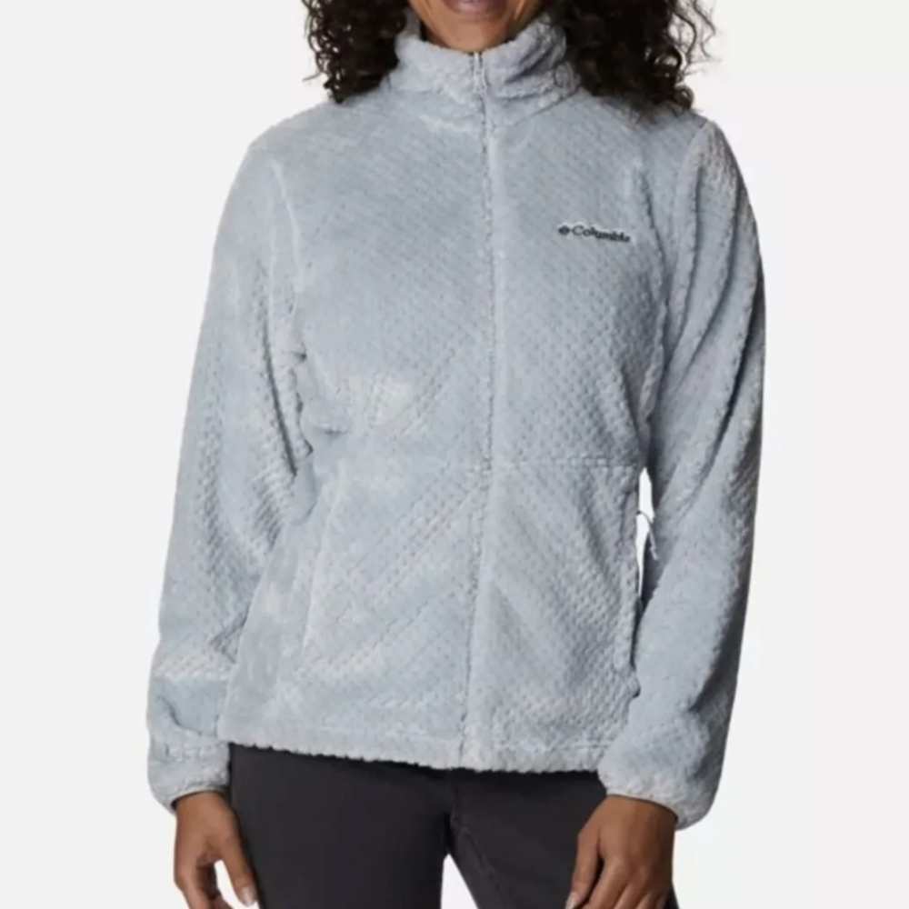 Columbia Fleece Plush Jacket Sz.M powder blue